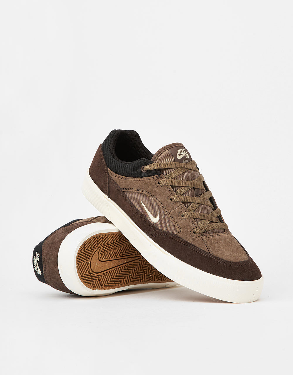 Nike SB Malor Skate Shoes - Ironstone/Lt Khaki-Baroque Brown-Black