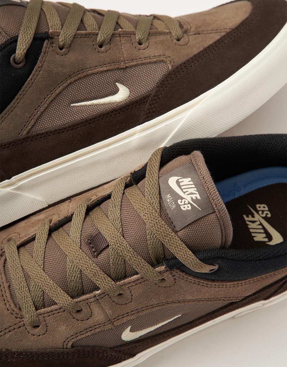 Nike SB Malor Skate Shoes - Ironstone/Lt Khaki-Baroque Brown-Black