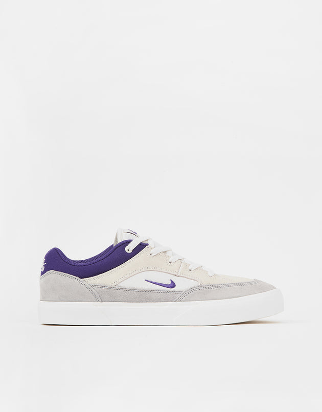 Nike SB Malor Skate Shoes - Platinum Tint/Court Purple-Wolf Grey