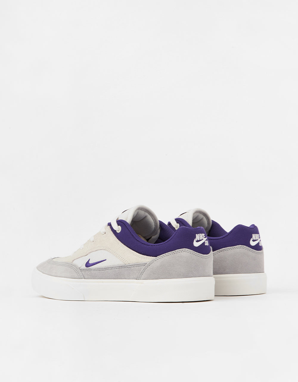 Nike SB Malor Skate Shoes - Platinum Tint/Court Purple-Wolf Grey