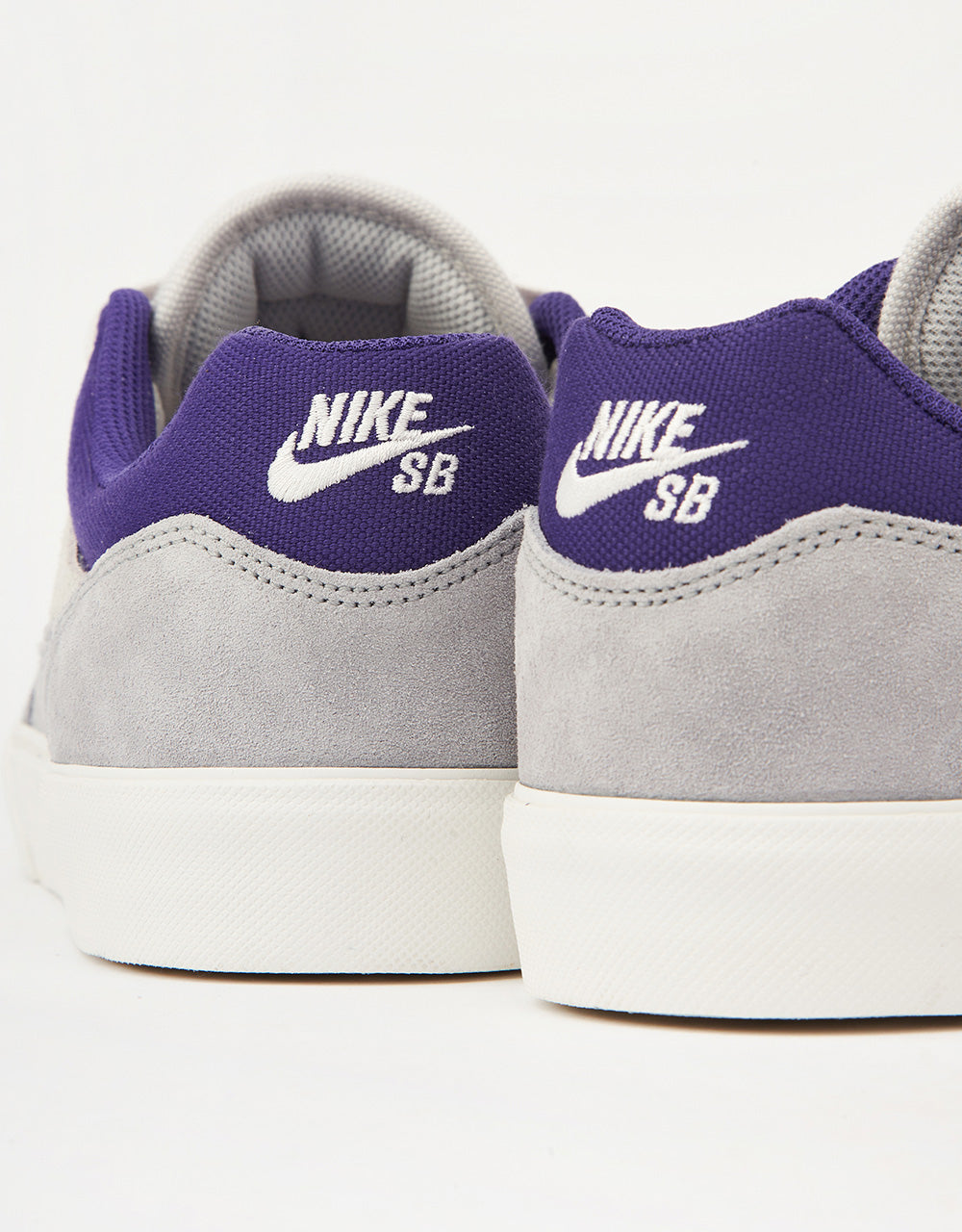 Nike SB Malor Skate Shoes - Platinum Tint/Court Purple-Wolf Grey