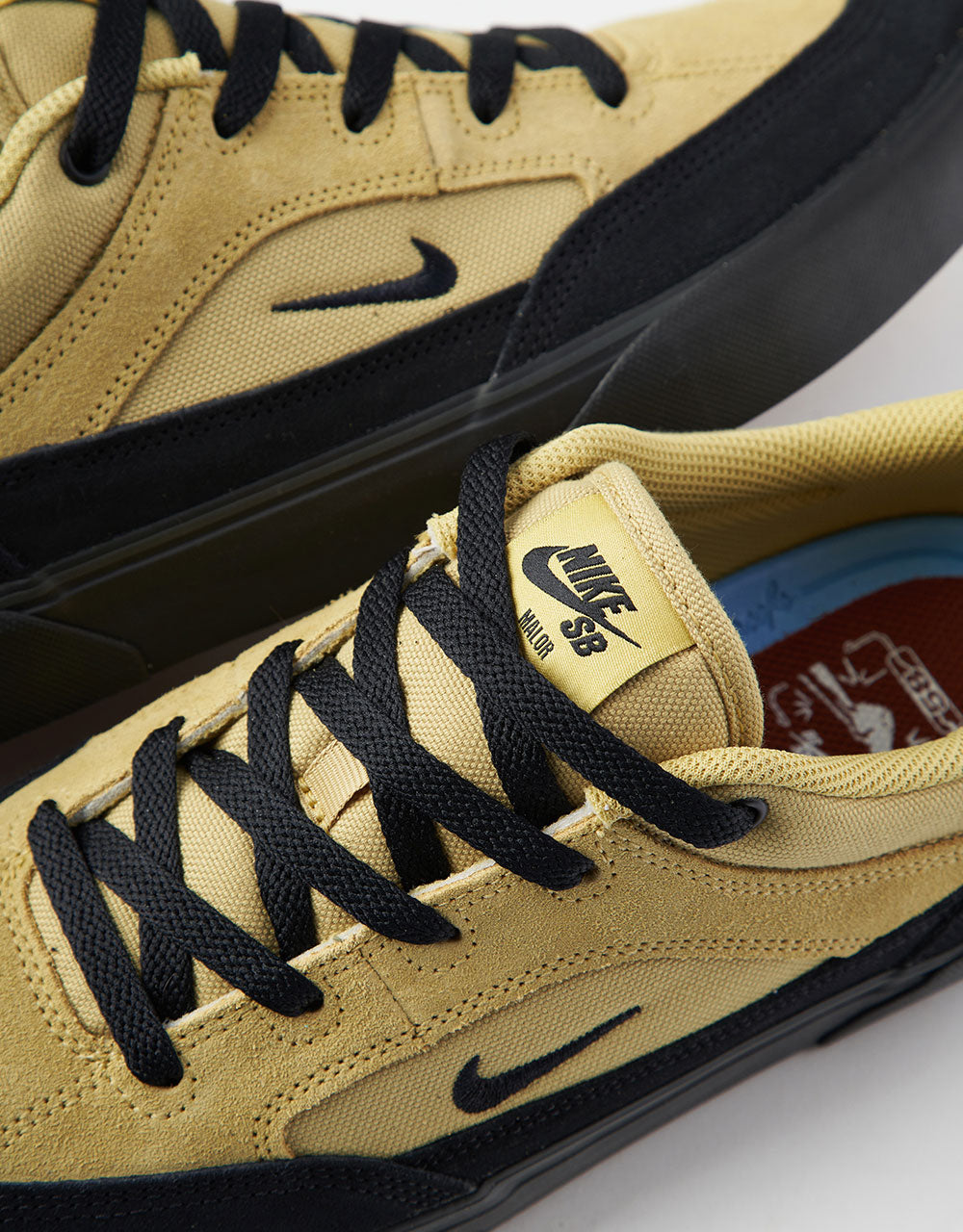 Nike SB Malor TE Skate Shoes - Buff Gold/Black-Black-Cinnamon