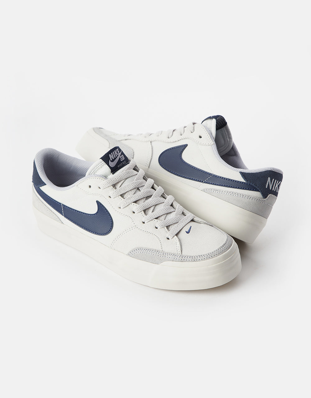 Nike SB Pogo Plus Skate Shoes - Photon Dust/Midnight Navy-Wolf Grey