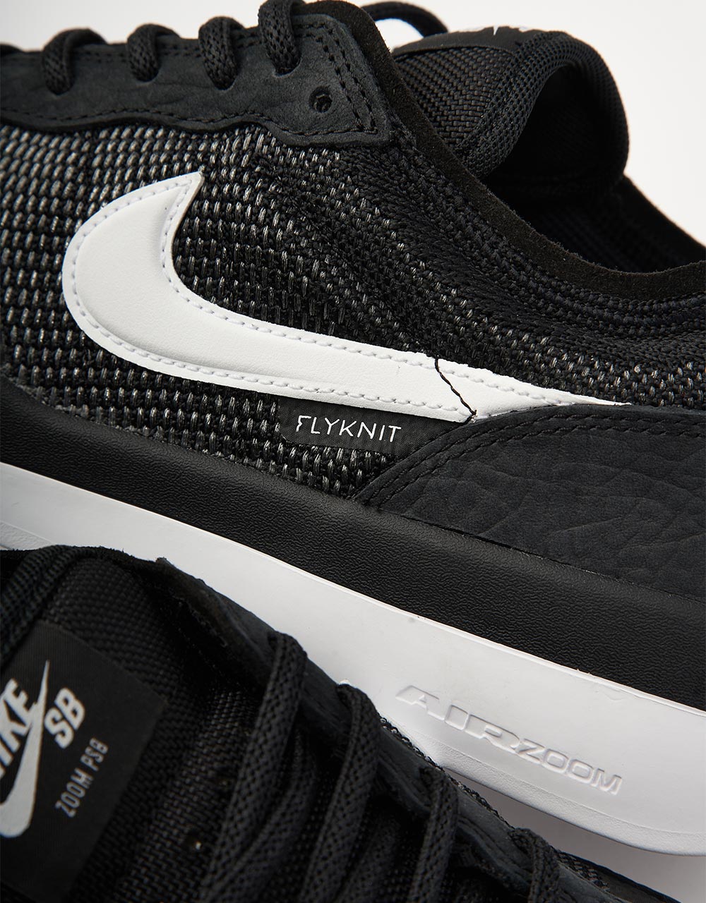 Nike SB PS8 Skate Shoes - Black/White-Black-White