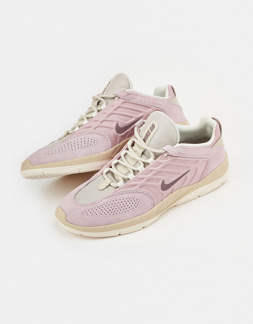 Nike SB Vertebrae Skate Shoes - Pink Foam /Taupe Grey-Lt Orewood Brn