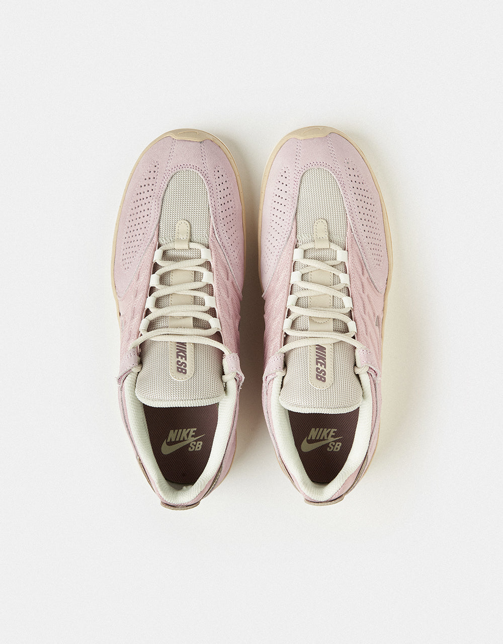 Nike SB Vertebrae Skate Shoes - Pink Foam /Taupe Grey-Lt Orewood Brn