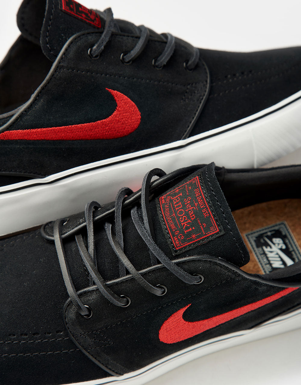 Nike SB Zoom Janoski OG+ Skate Shoes - Black/University Red-Black-Summit White