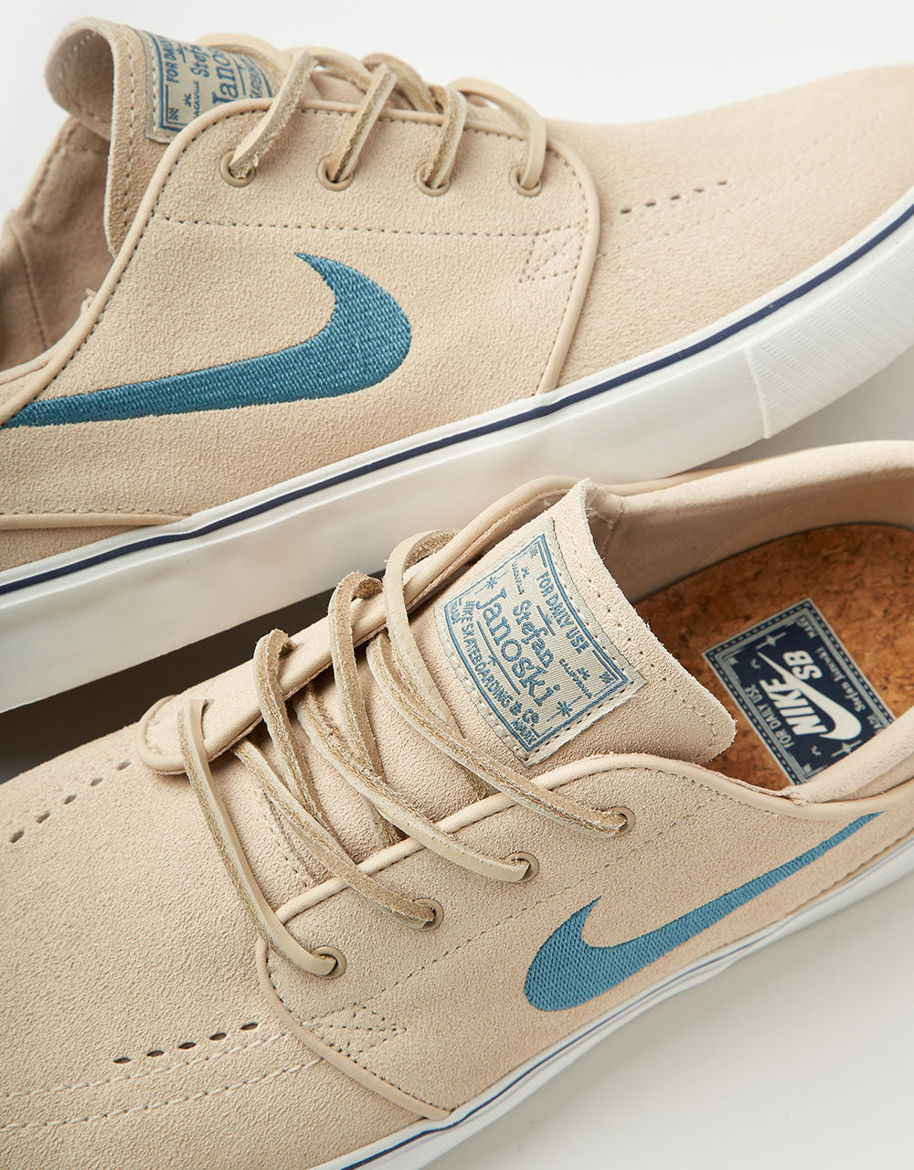 Nike SB Zoom Janoski OG+ Skate Shoes - Sanddrift/Smokey Blue-Thunder Blue