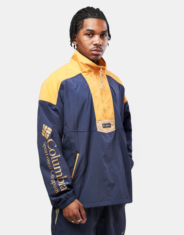 Columbia Riptide™ II Retro Windbreaker Anorak - Nocturnal/Summer Orange