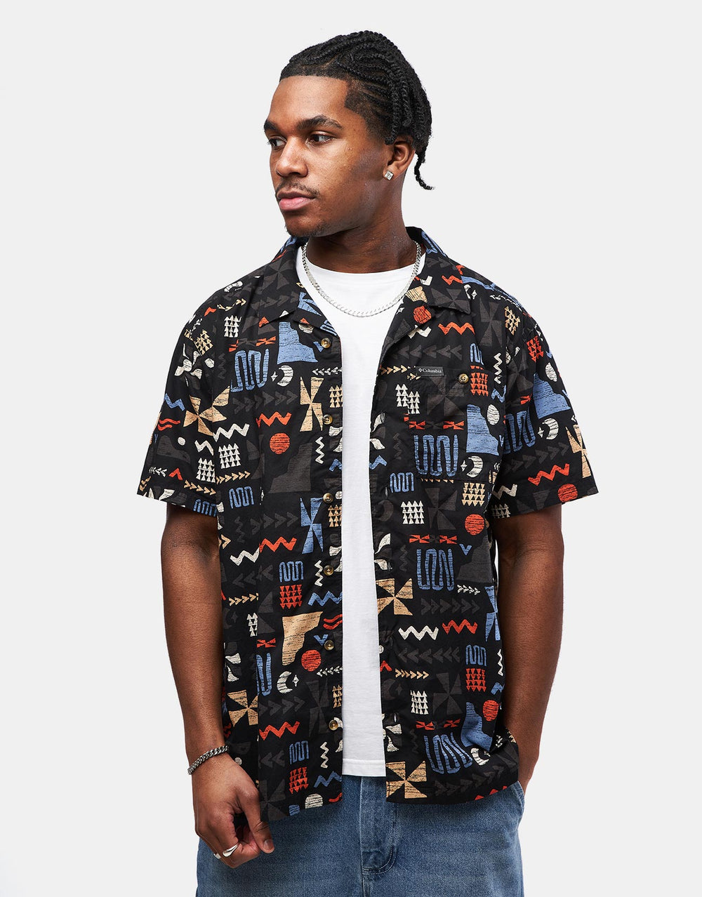 Columbia Pine Canyon™ S/S Shirt - Black/Outer Bounds