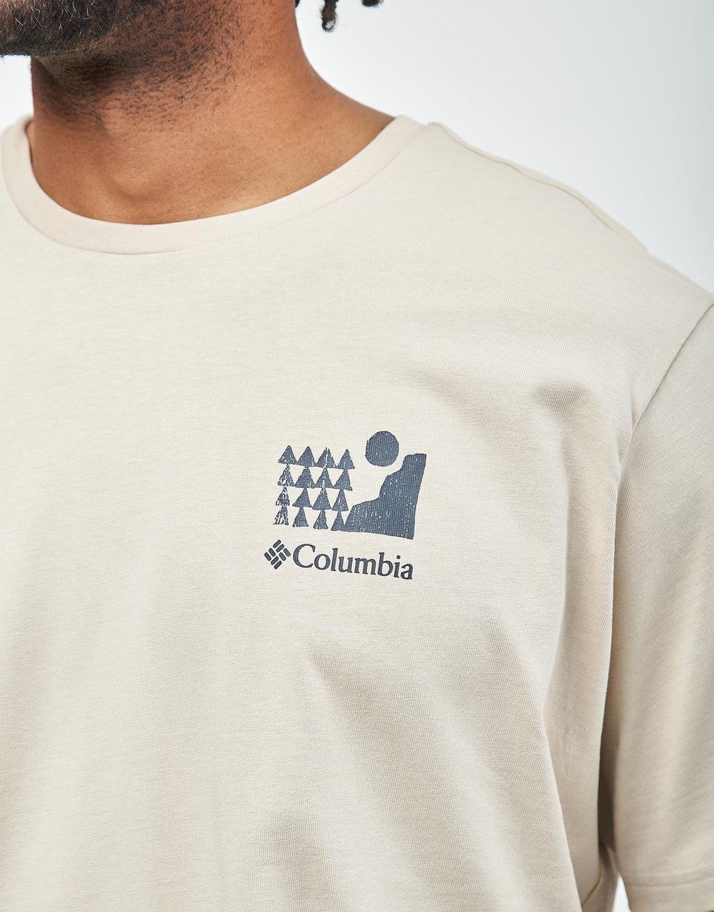 Columbia Explorers Canyon™ Back T-Shirt - Dark Stone/Explore Outdoors