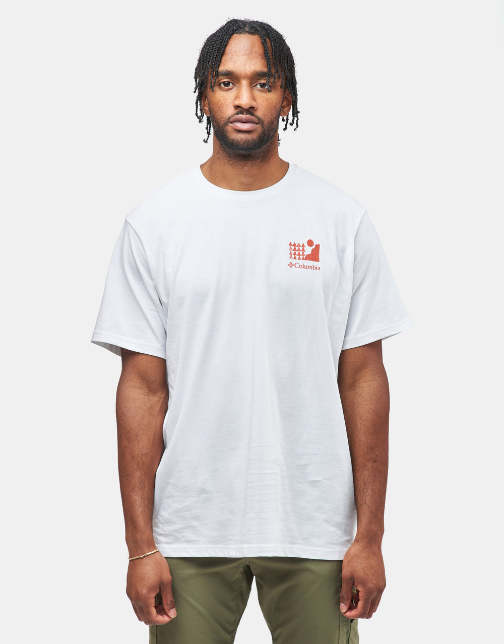 Columbia Explorers Canyon™ Back T-Shirt - White/Explore Outdoors