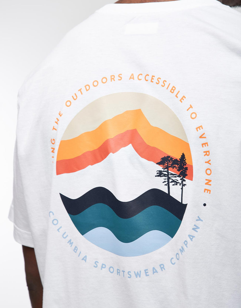 Columbia Kettle River™ Outdoor T-Shirt - White/Circular Linescape