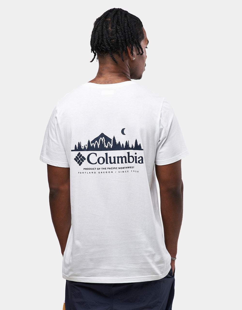 Columbia Rapid Ridge™ Back Graphic II T-Shirt - White/Heavenly Horizons