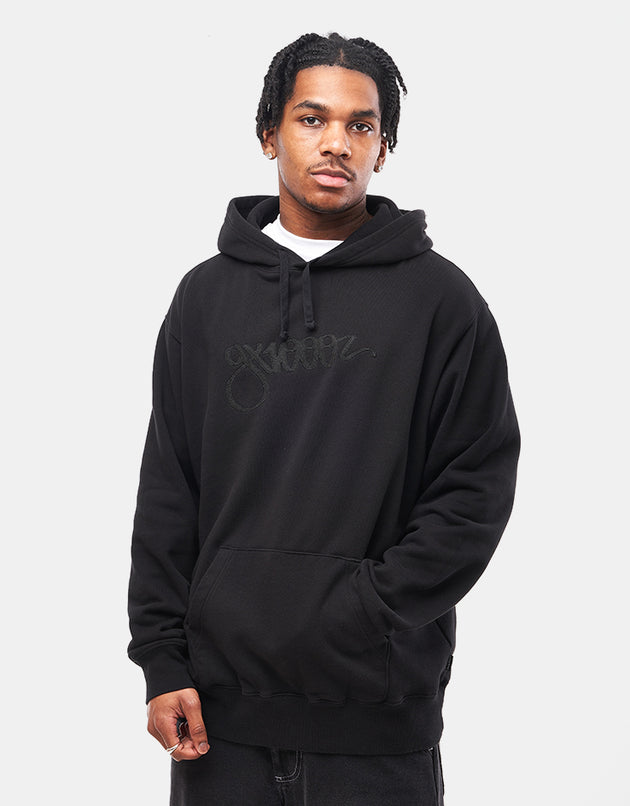 GX1000 Script Pullover Hoodie - Black