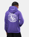 Last Resort Atlas Monogram Pullover Hoodie - Heliotrope/White