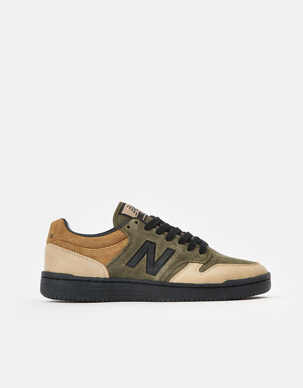 New Balance x 8FIVE2 480 Skate Shoes - Olive/Tan/Black