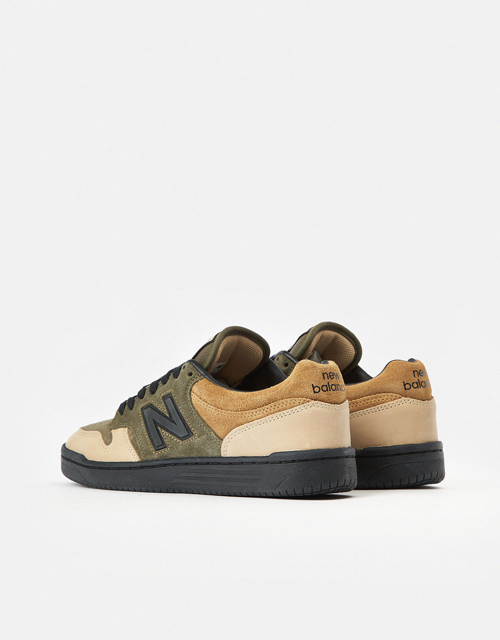 New Balance x 8FIVE2 480 Skate Shoes - Olive/Tan/Black