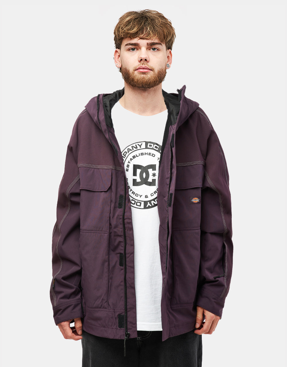 Dickies Ronan Hooded Jacket - Plum Perfect