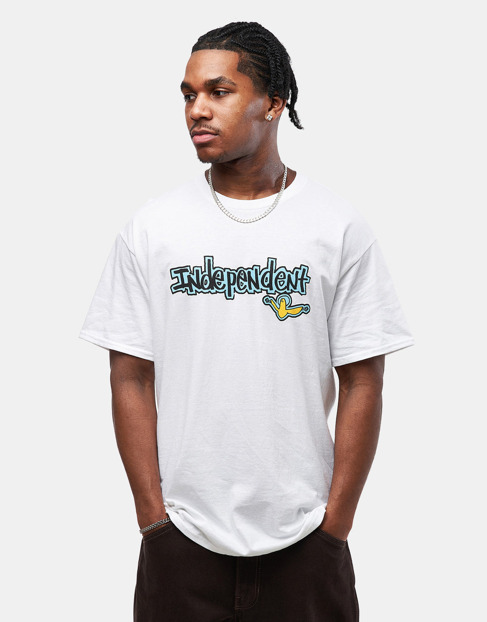 Independent x Gonz Bar Heavyweight T-Shirt - White