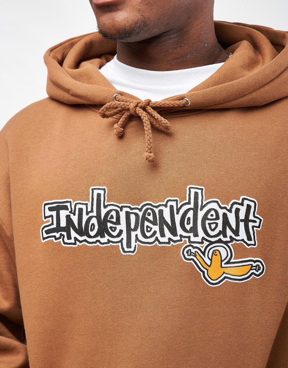 Independent x Gonz Bar Heavyweight Pullover Hoodie - Saddle