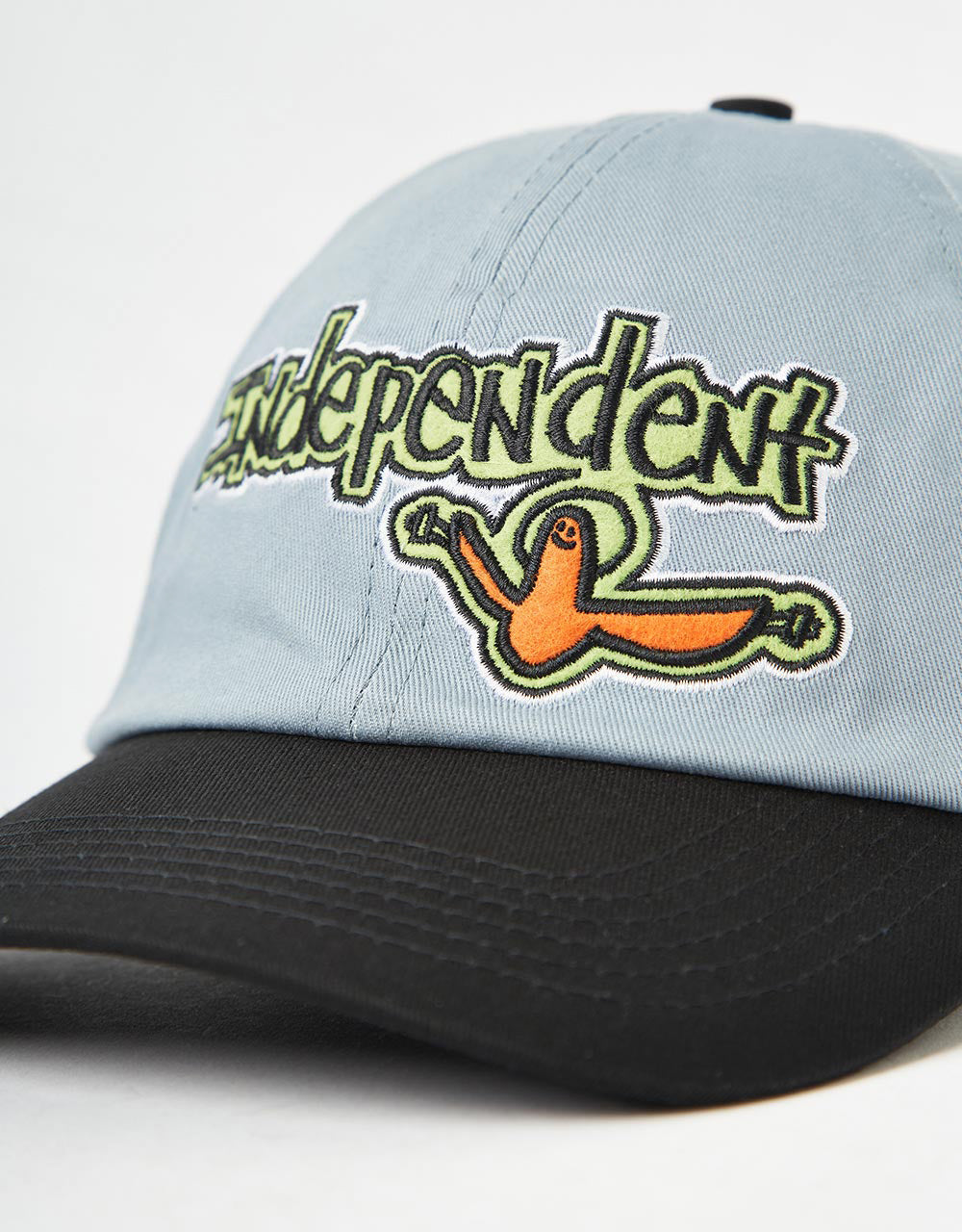 Independent x Gonz Bar Strapback Cap - Stone Blue/Black