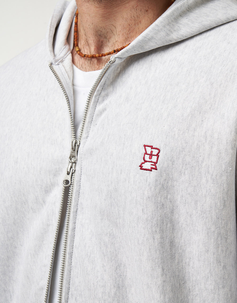 HUF Megablast French Terry Zip Hoodie - Ash Heather