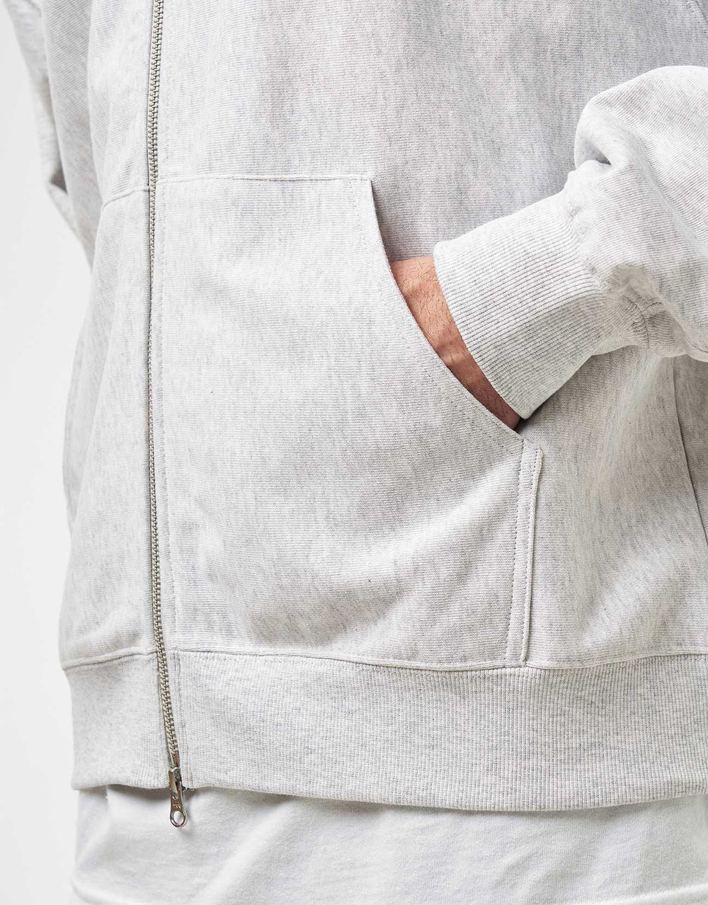 HUF Megablast French Terry Zip Hoodie - Ash Heather