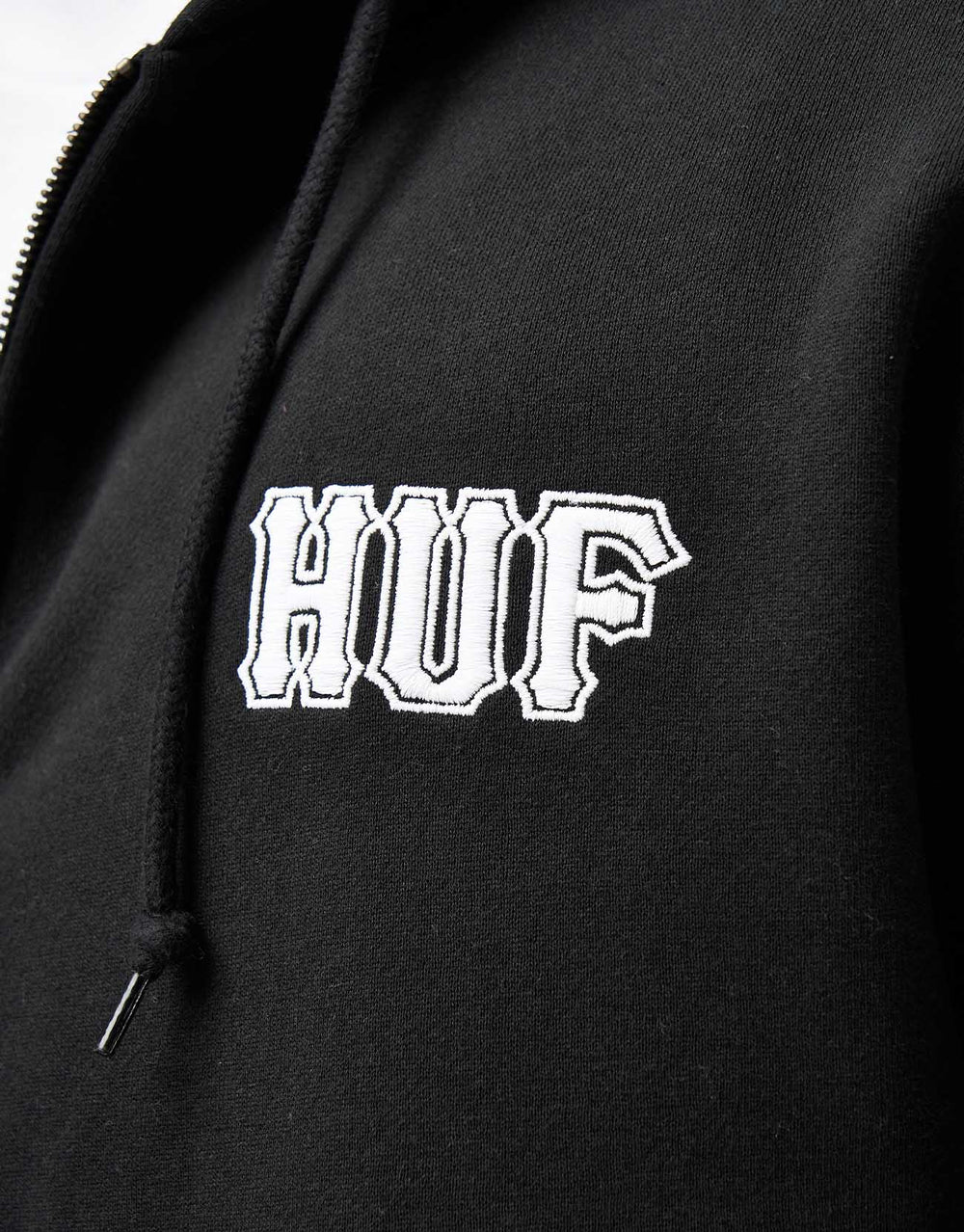 HUF Set Classic Logo Zip Hoodie - Black