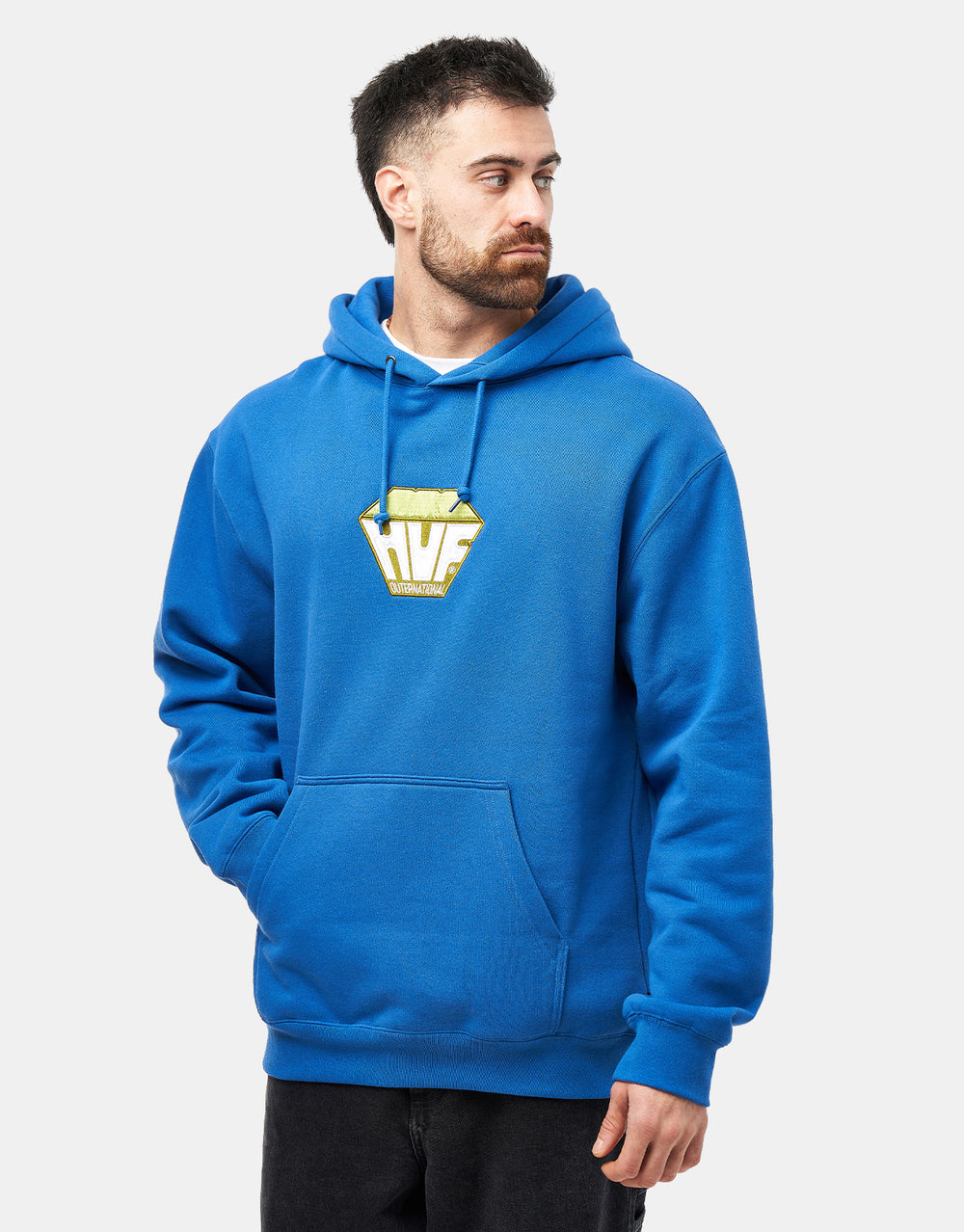 HUF Big Block Pullover Hoodie - Cobalt Blue