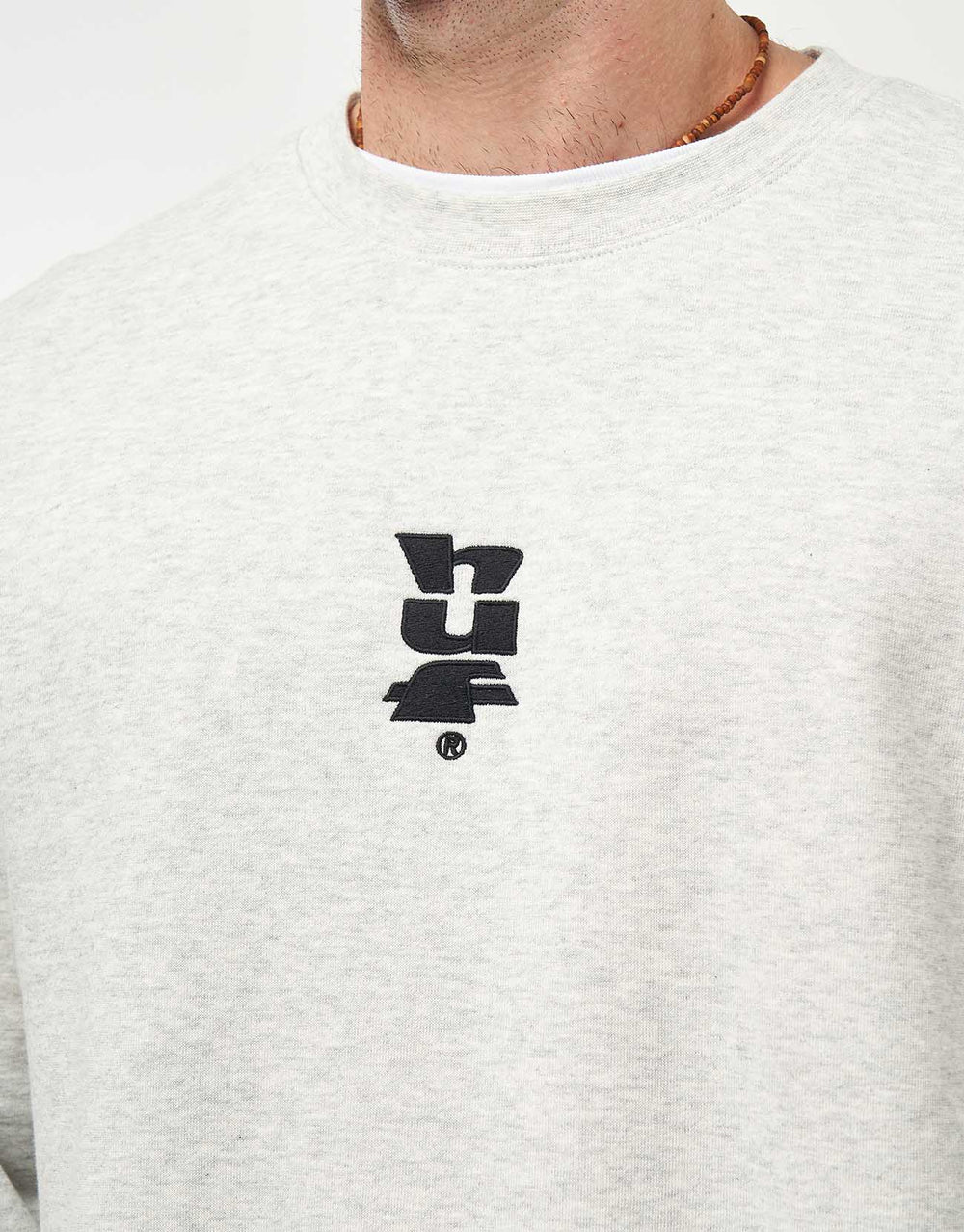 HUF Set Megablast Crewneck - Ash