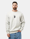 HUF Set Megablast Crewneck - Ash