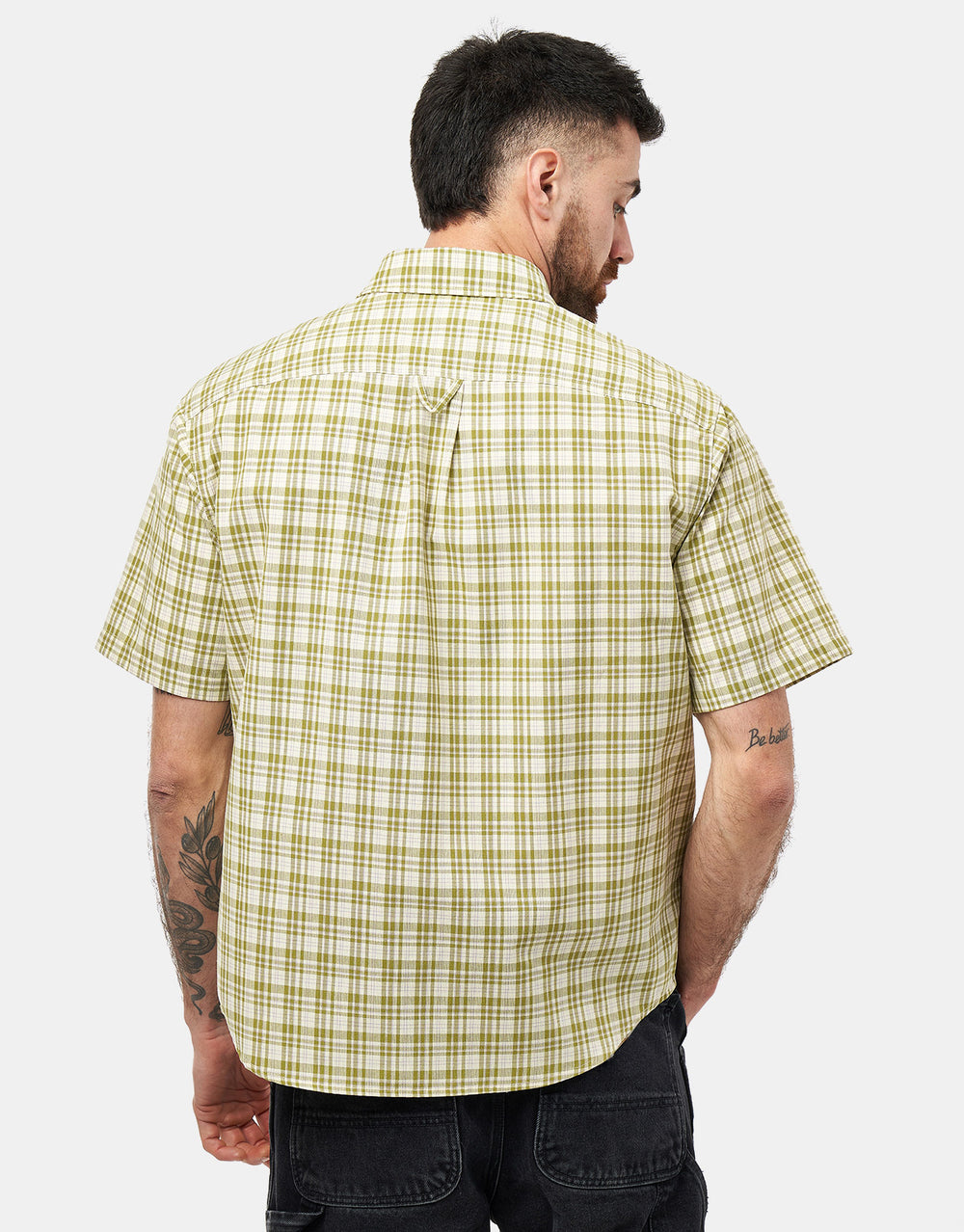 HUF Total Eclipse S/S Plaid Shirt - Mustard