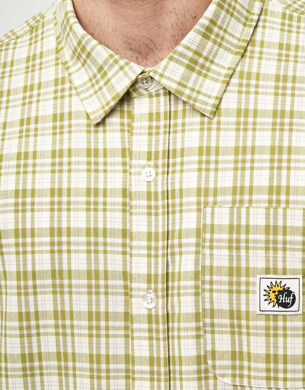 HUF Total Eclipse S/S Plaid Shirt - Mustard