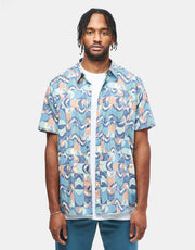 Patagonia Go To S/S Shirt - Swallowtail Geo: Still Blue