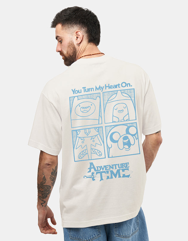 Welcome x Adventure Time Heart on T-Shirt - White