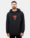 Welcome x Adventure Time Ricardio Embroidered Pigment-Dyed Pullover Hood  - Black