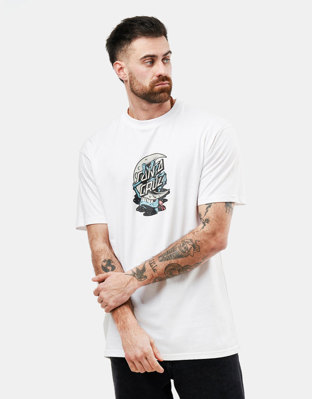 Santa Cruz Crescent Bone Hand T-Shirt - White