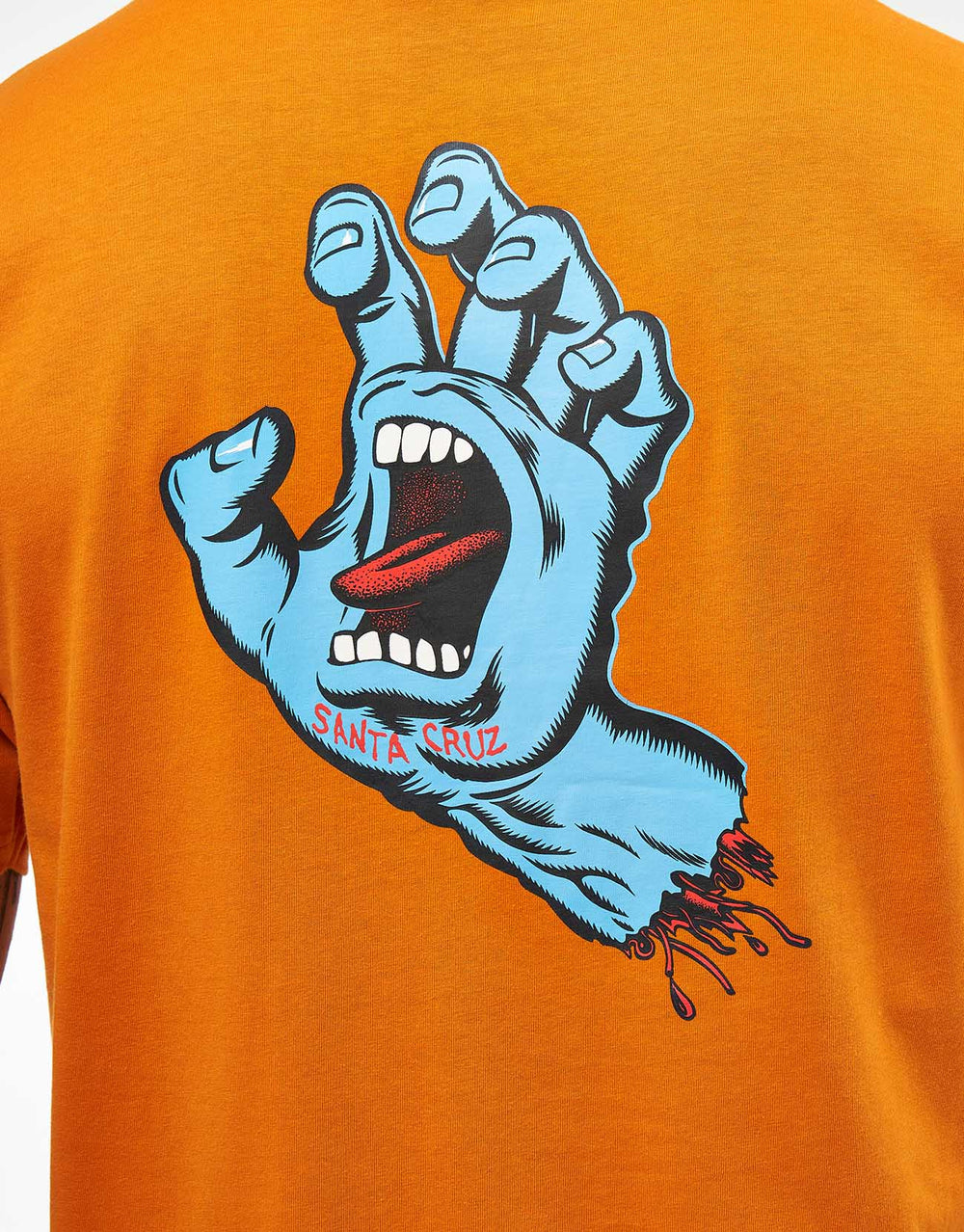 Santa Cruz Screaming Hand Chest T-Shirt - Amber