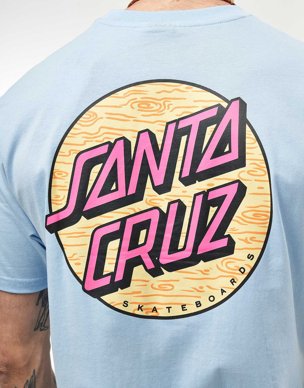 Santa Cruz Wagon Dot Chest T-Shirt - Fresh Blue