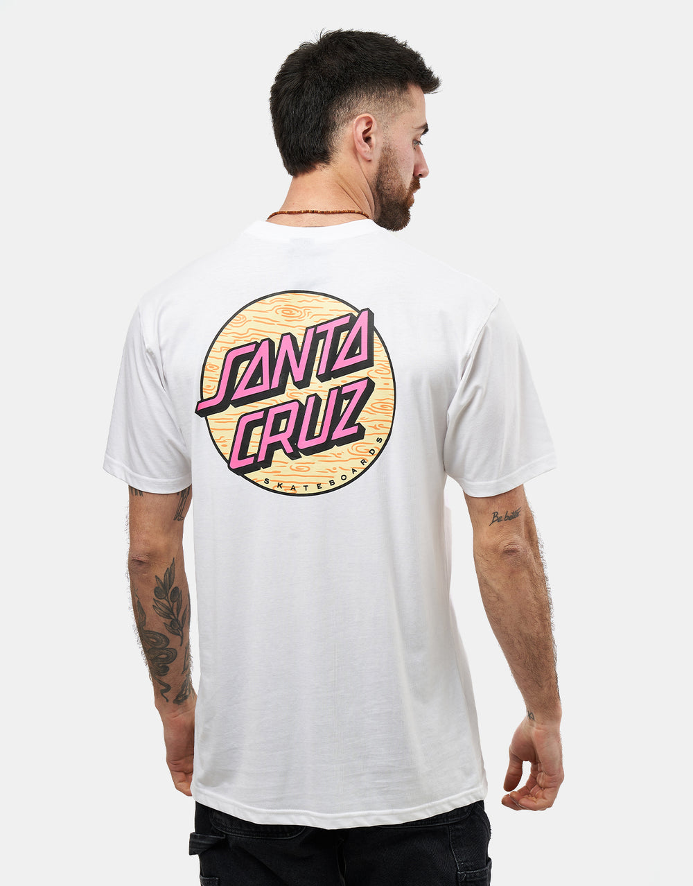 Santa Cruz Wagon Dot Chest T-Shirt - White