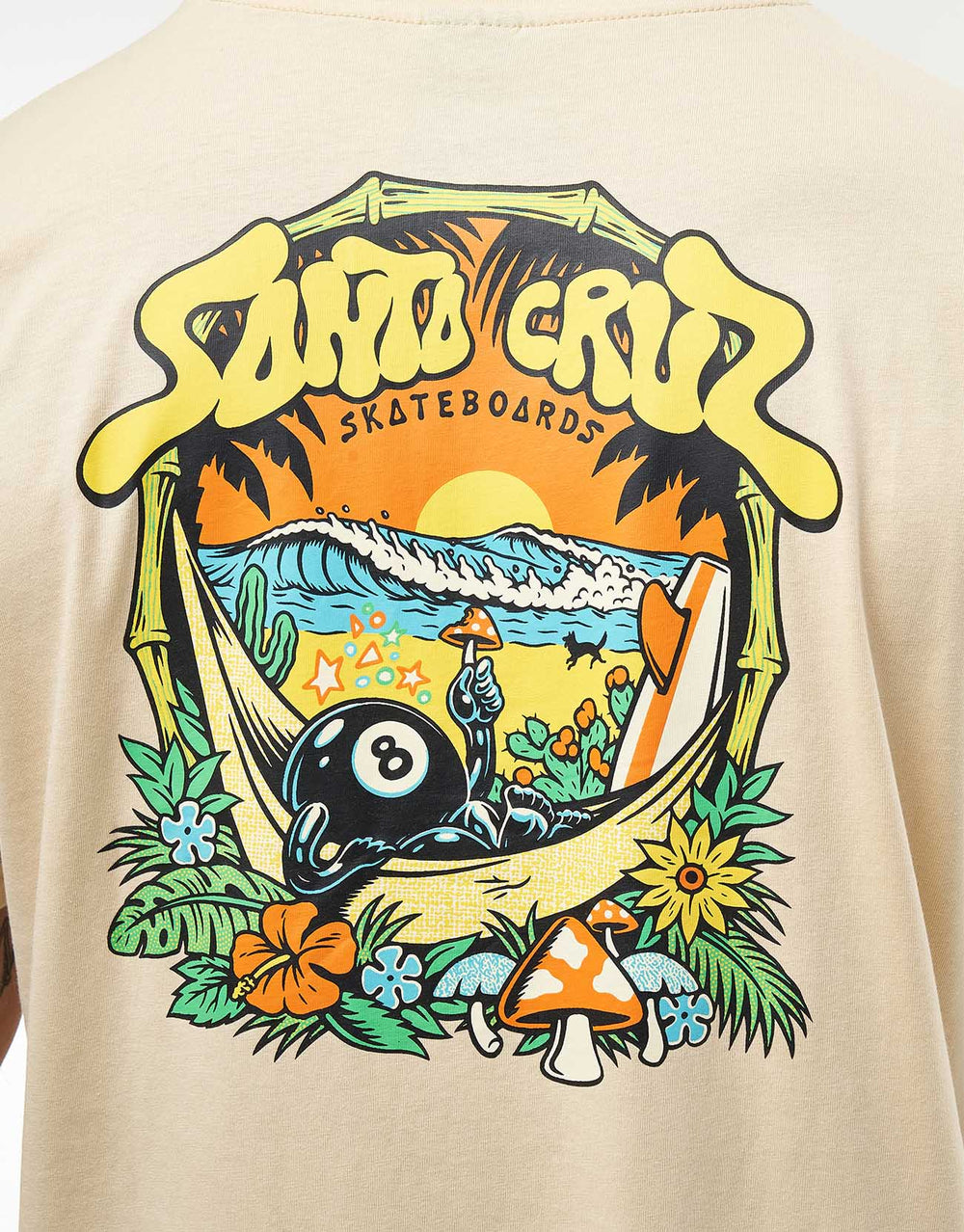 Santa Cruz Winkowski 8Baller Trip T-Shirt - Blond Wood