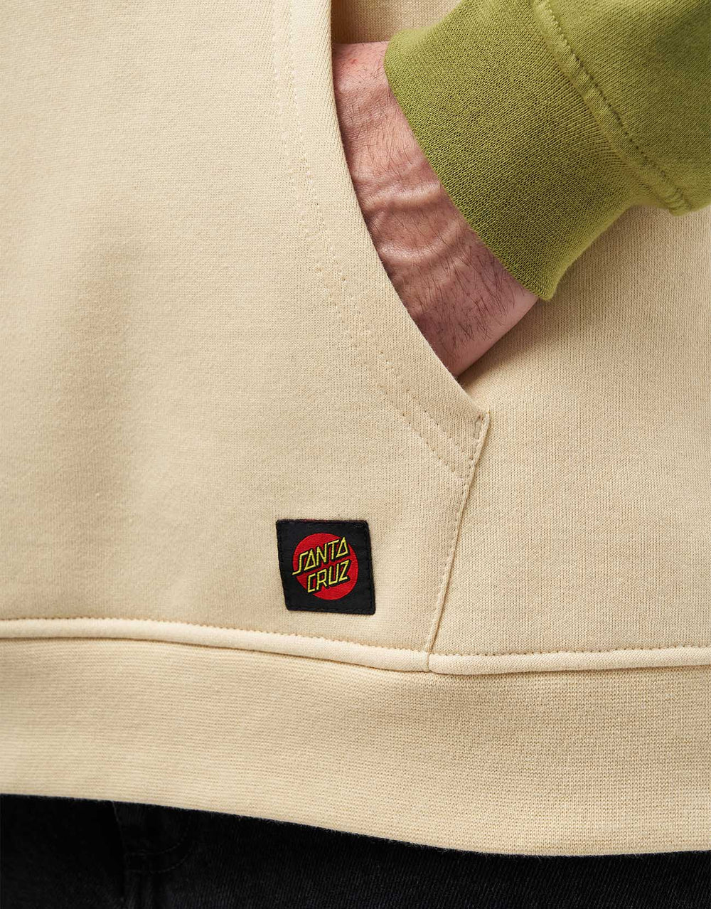 Santa Cruz Quarter Zip Camper Crew - Iguana/Blond Wood