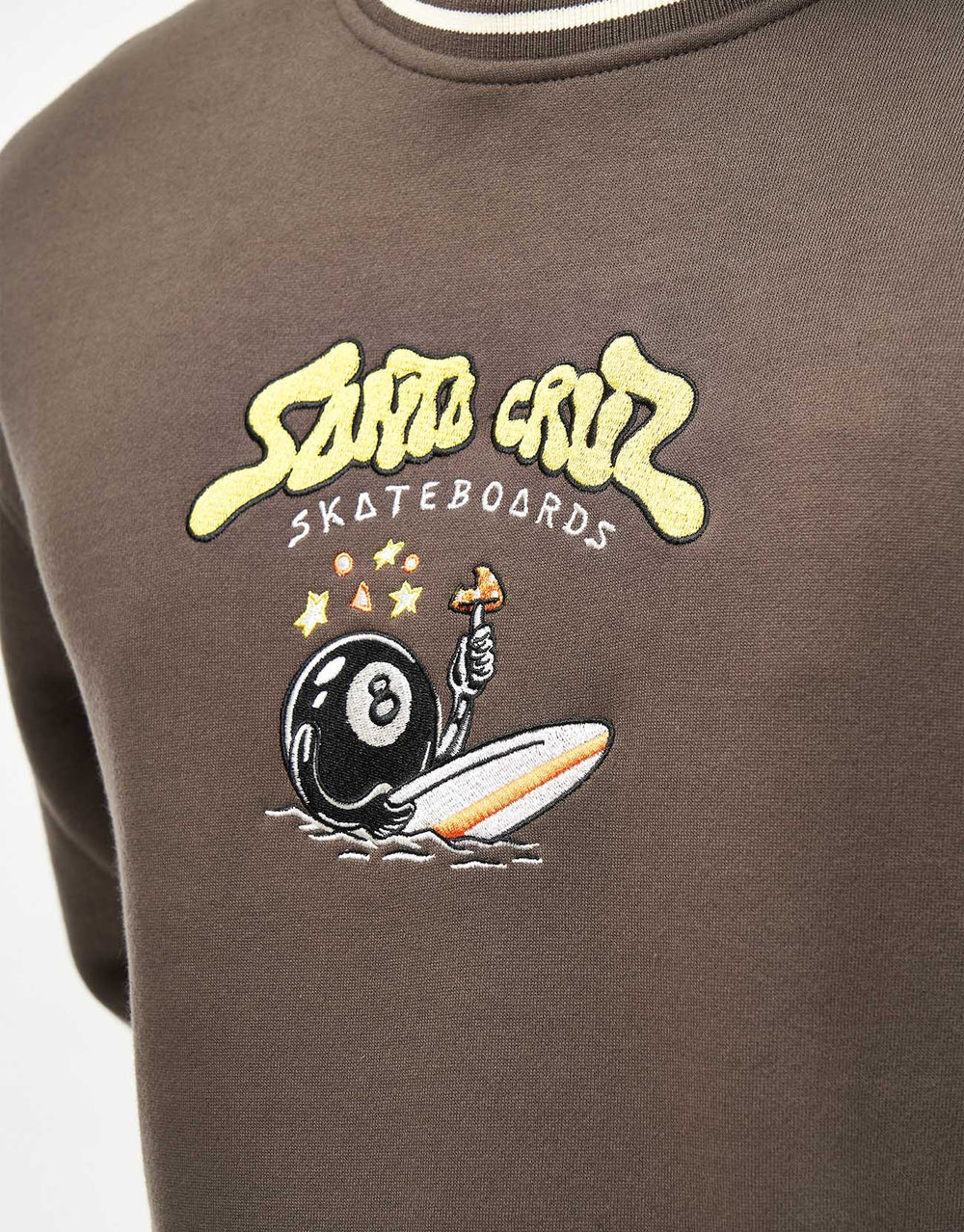 Santa Cruz Winkowski Surf Front Crew - Washed Black