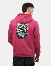 Santa Cruz Crescent Bone Hand Pullover Hoodie - Burgundy