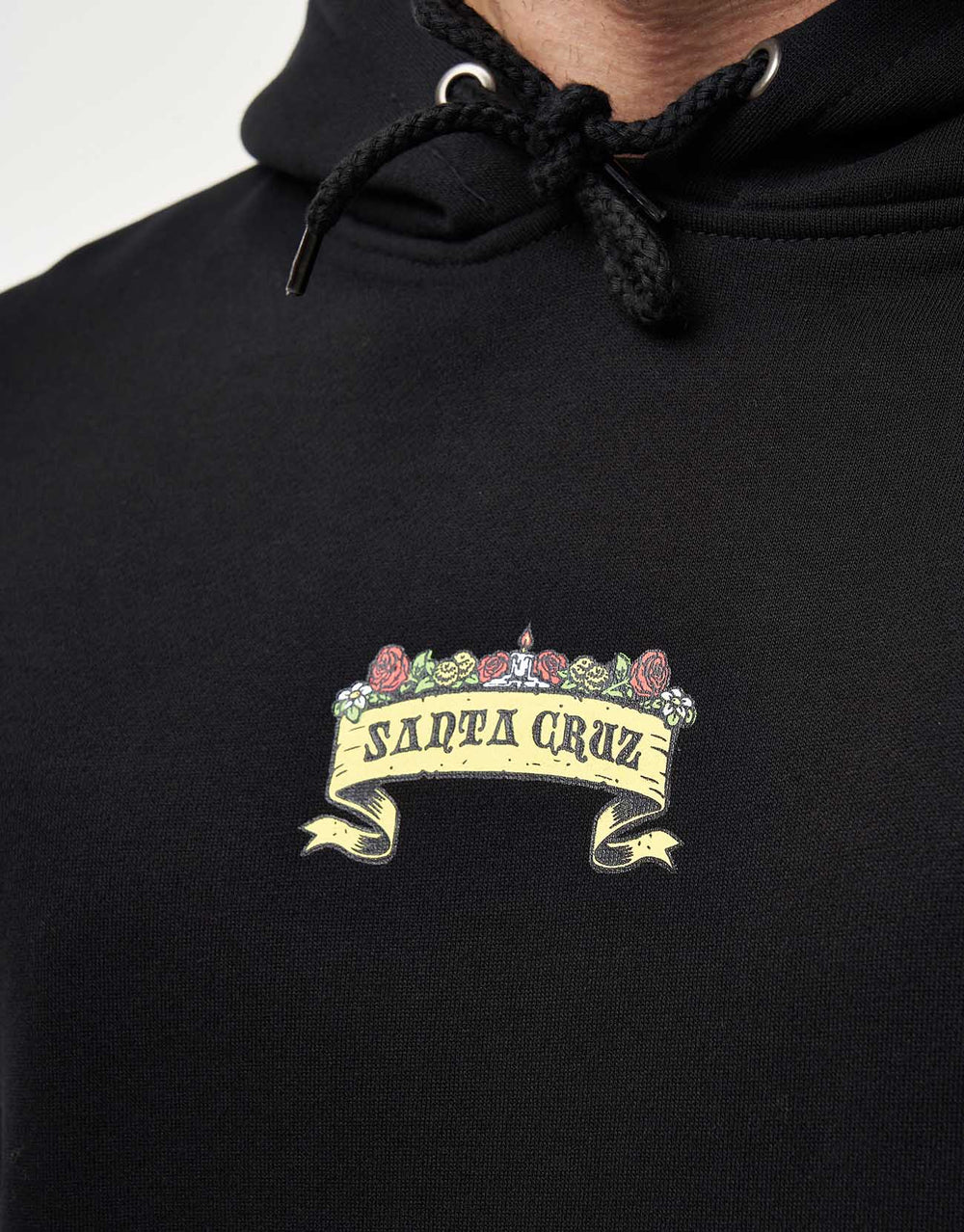 Santa Cruz Guzman Scroll Front Pullover Hoodie - Black