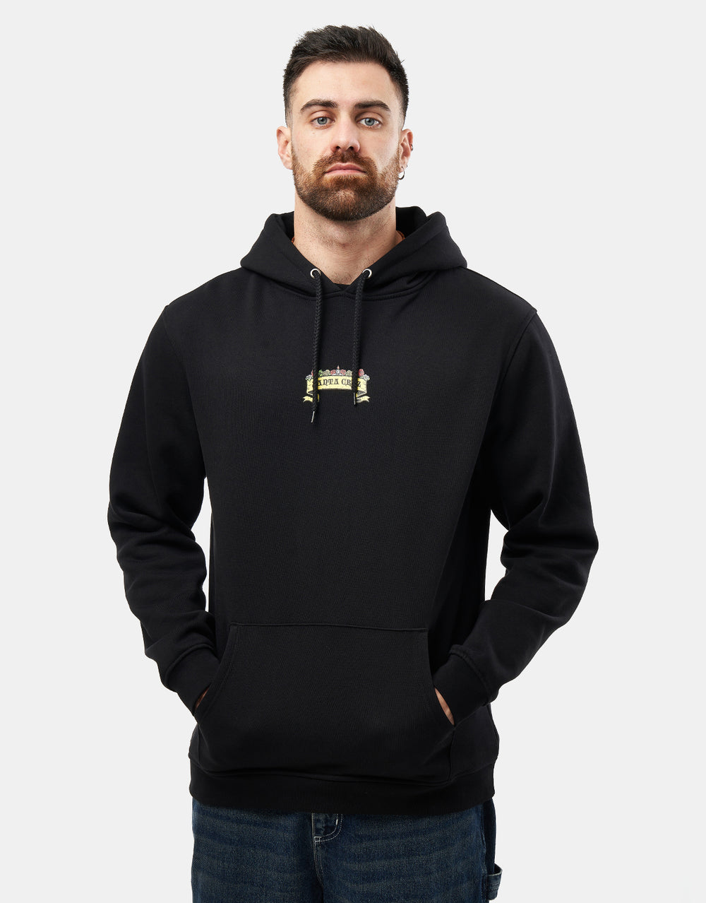 Santa Cruz Guzman Scroll Front Pullover Hoodie - Black