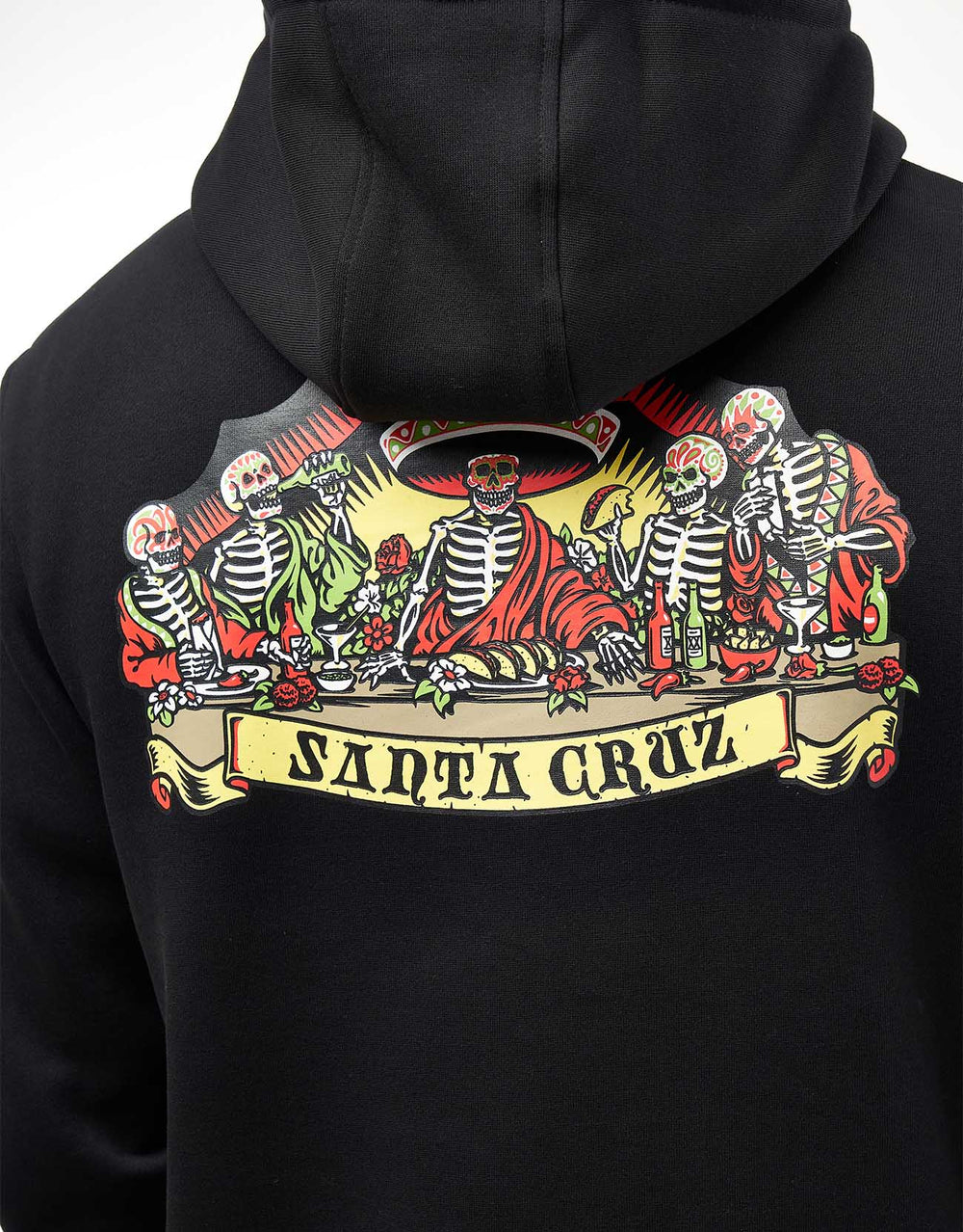 Santa Cruz Guzman Scroll Front Pullover Hoodie - Black