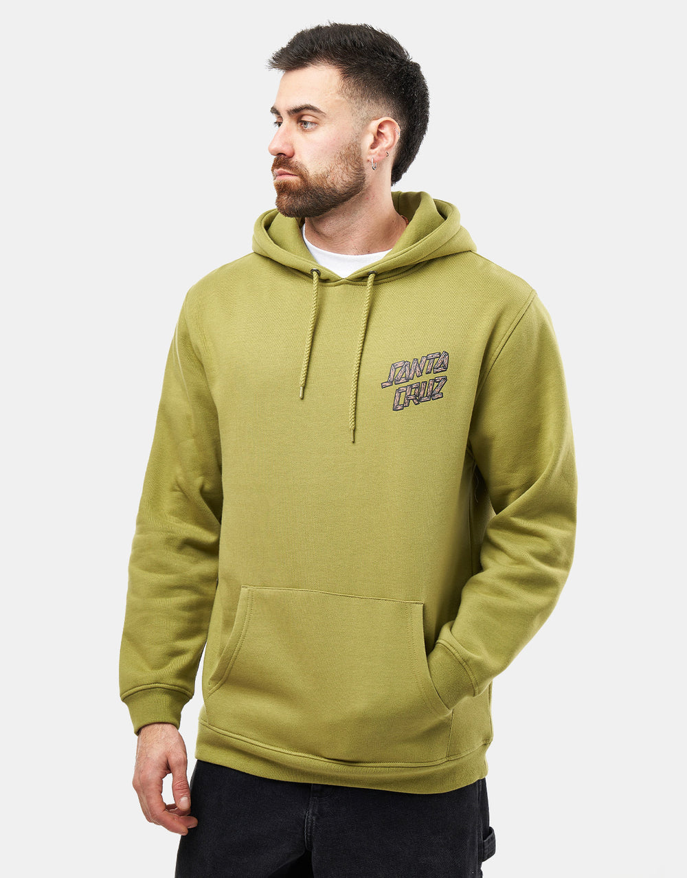 Santa Cruz Screaming Grizzly Pullover Hoodie - Iguana