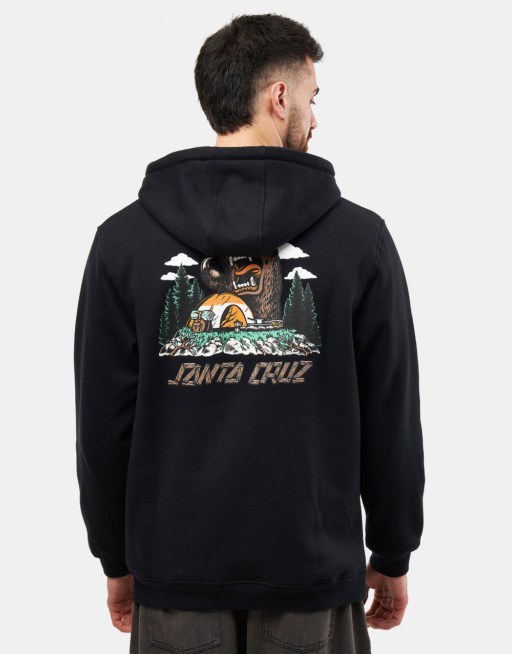 Santa Cruz Screaming Grizzly Pullover Hoodie - Black